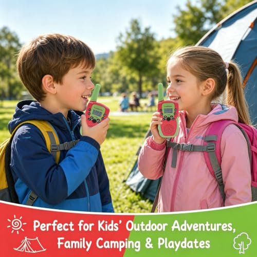 LOUKIENE - LOUKIENE Walkie Talkies for Kids 22 Channels 2 Way Radio Toy